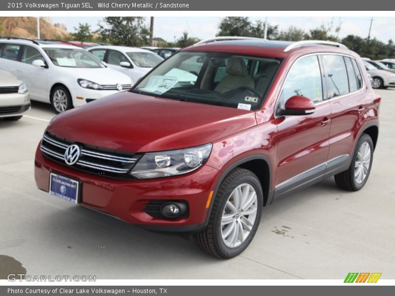 Wild Cherry Metallic / Sandstone 2015 Volkswagen Tiguan SEL