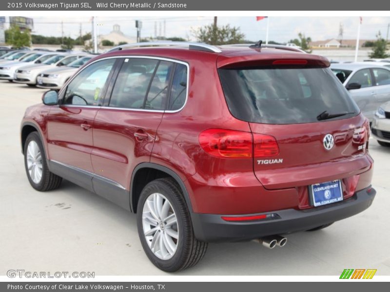 Wild Cherry Metallic / Sandstone 2015 Volkswagen Tiguan SEL