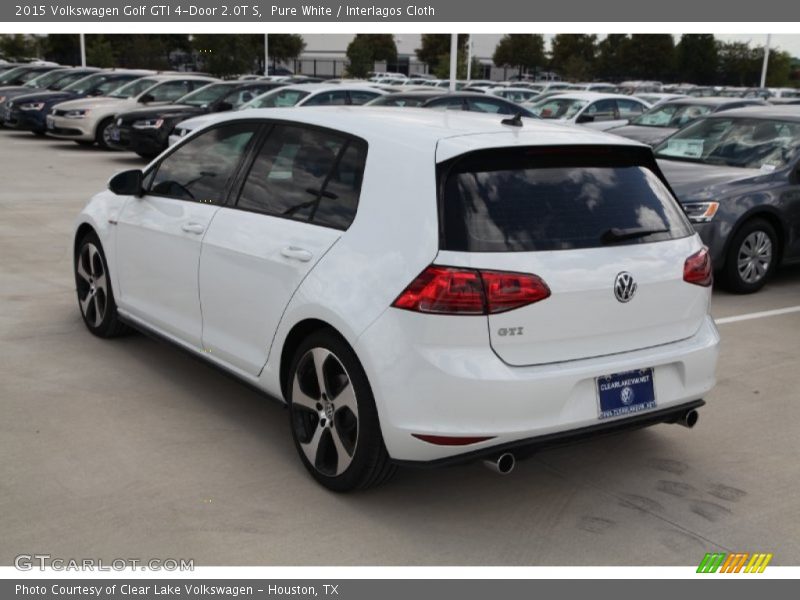 Pure White / Interlagos Cloth 2015 Volkswagen Golf GTI 4-Door 2.0T S