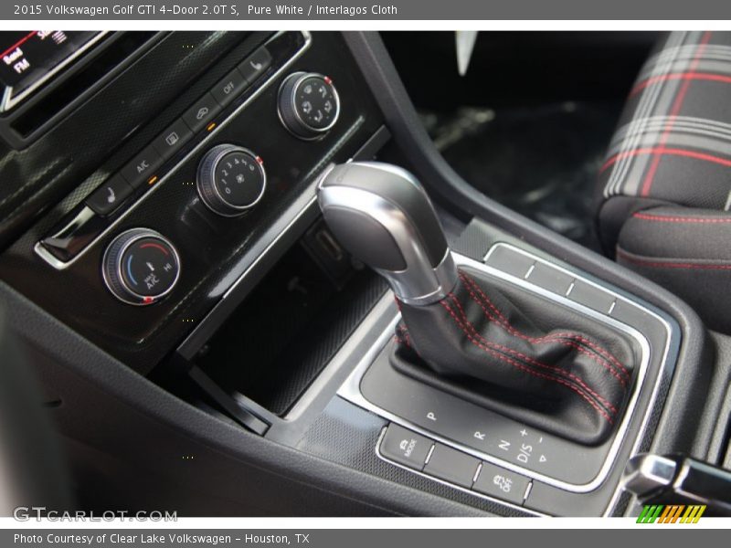Pure White / Interlagos Cloth 2015 Volkswagen Golf GTI 4-Door 2.0T S