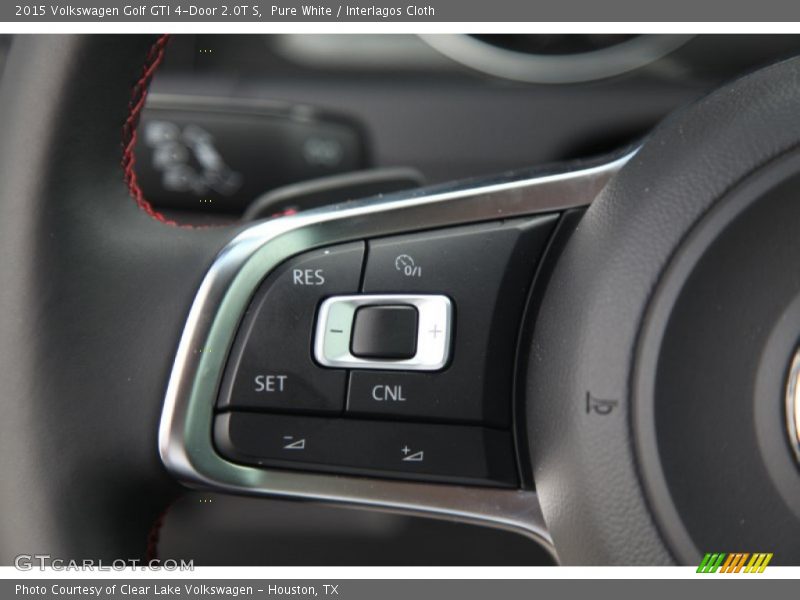 Pure White / Interlagos Cloth 2015 Volkswagen Golf GTI 4-Door 2.0T S