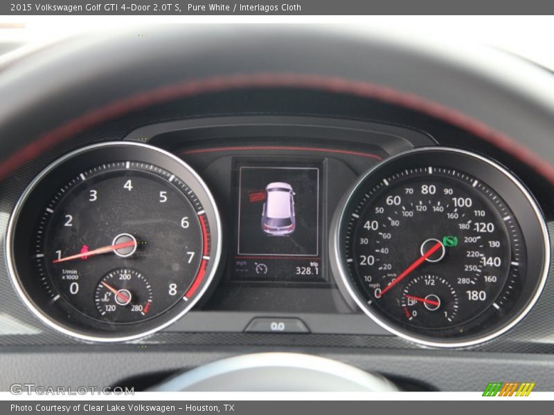 Pure White / Interlagos Cloth 2015 Volkswagen Golf GTI 4-Door 2.0T S