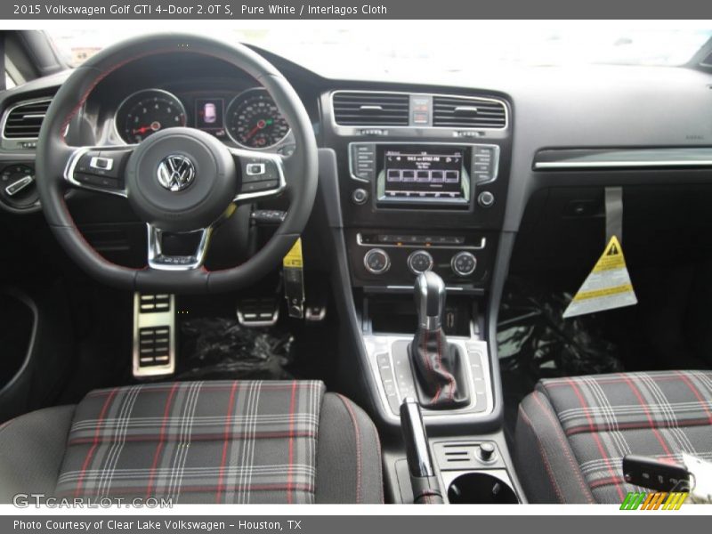 Pure White / Interlagos Cloth 2015 Volkswagen Golf GTI 4-Door 2.0T S