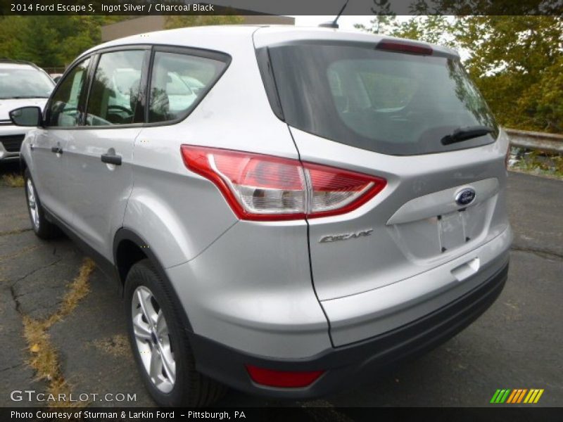 Ingot Silver / Charcoal Black 2014 Ford Escape S