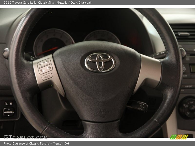 Classic Silver Metallic / Dark Charcoal 2010 Toyota Corolla S