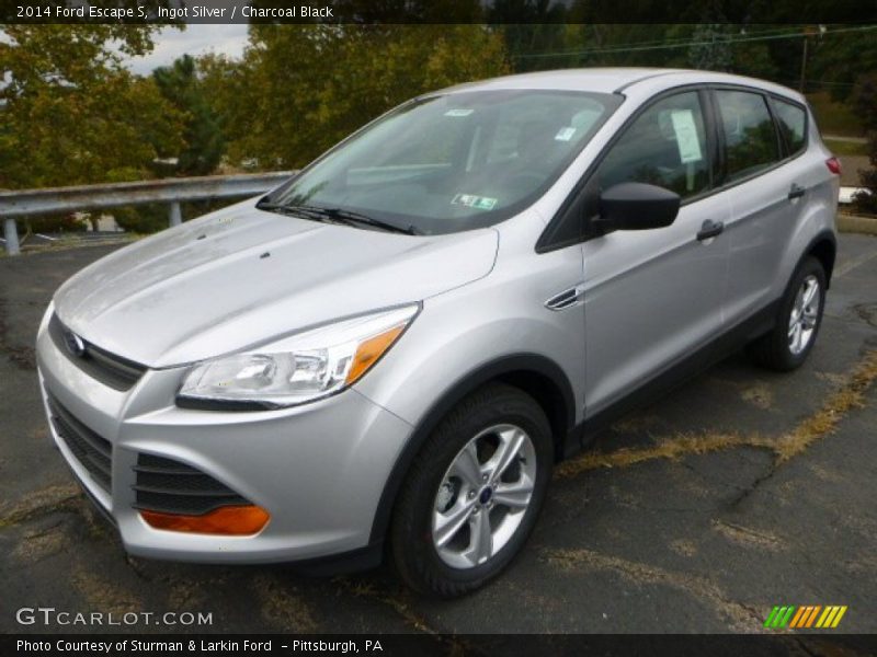 Ingot Silver / Charcoal Black 2014 Ford Escape S