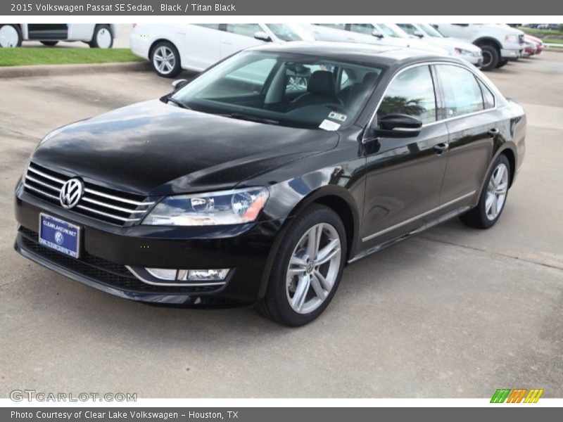 Black / Titan Black 2015 Volkswagen Passat SE Sedan