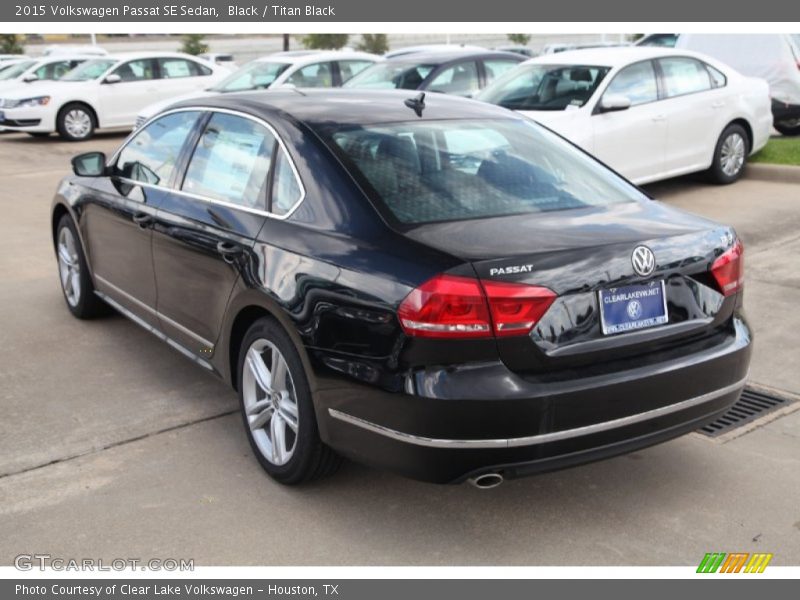 Black / Titan Black 2015 Volkswagen Passat SE Sedan