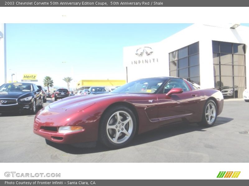 50th Anniversary Red / Shale 2003 Chevrolet Corvette 50th Anniversary Edition Coupe