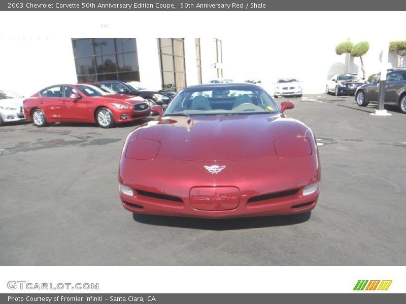 50th Anniversary Red / Shale 2003 Chevrolet Corvette 50th Anniversary Edition Coupe