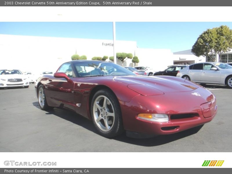 50th Anniversary Red / Shale 2003 Chevrolet Corvette 50th Anniversary Edition Coupe