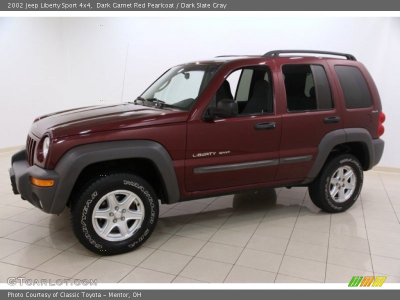 Dark Garnet Red Pearlcoat / Dark Slate Gray 2002 Jeep Liberty Sport 4x4