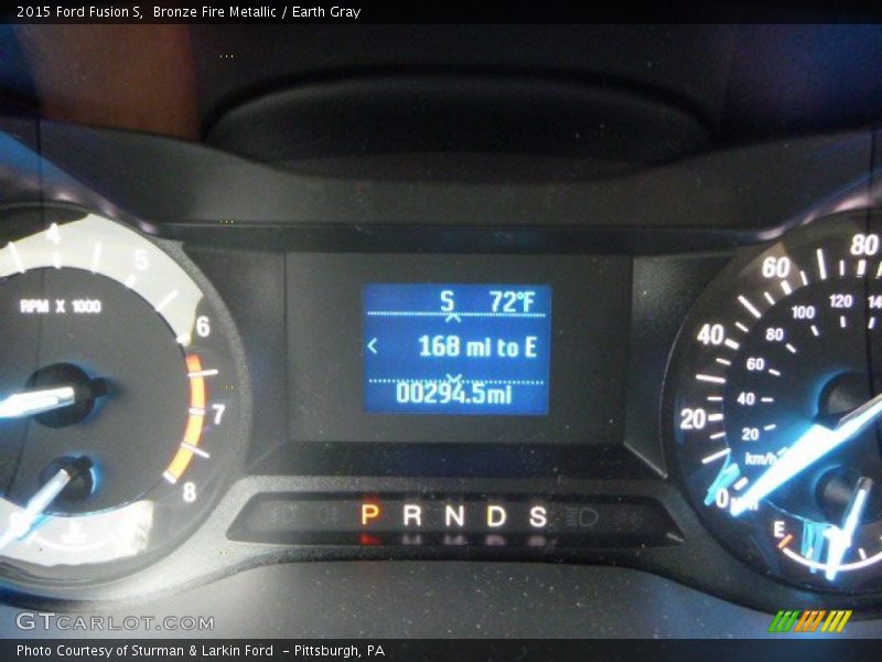 Bronze Fire Metallic / Earth Gray 2015 Ford Fusion S