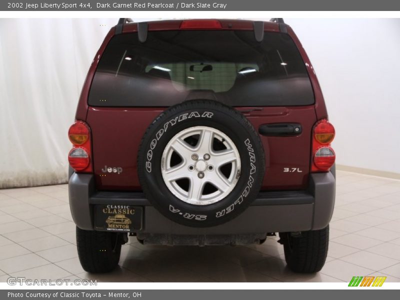 Dark Garnet Red Pearlcoat / Dark Slate Gray 2002 Jeep Liberty Sport 4x4