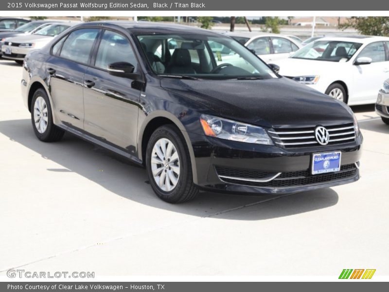 Black / Titan Black 2015 Volkswagen Passat Wolfsburg Edition Sedan