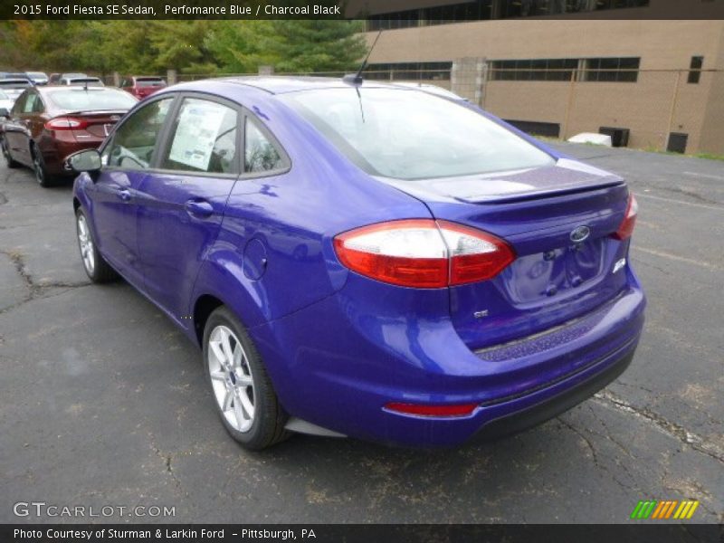 Perfomance Blue / Charcoal Black 2015 Ford Fiesta SE Sedan