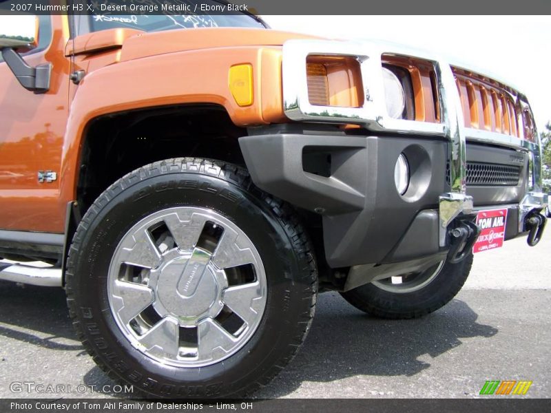 Desert Orange Metallic / Ebony Black 2007 Hummer H3 X
