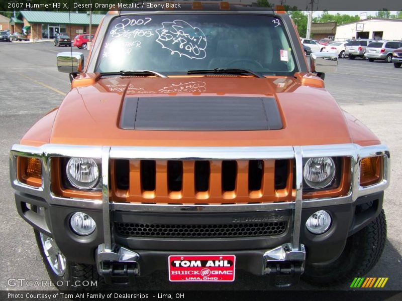 Desert Orange Metallic / Ebony Black 2007 Hummer H3 X