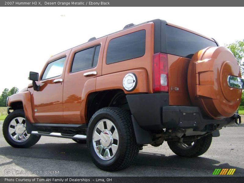 Desert Orange Metallic / Ebony Black 2007 Hummer H3 X