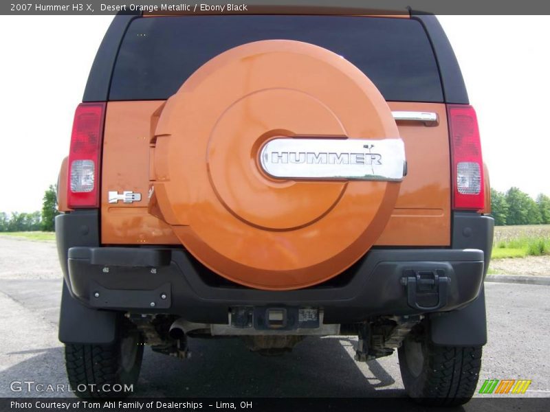 Desert Orange Metallic / Ebony Black 2007 Hummer H3 X