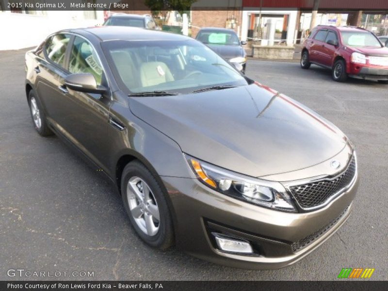 Metal Bronze / Beige 2015 Kia Optima LX