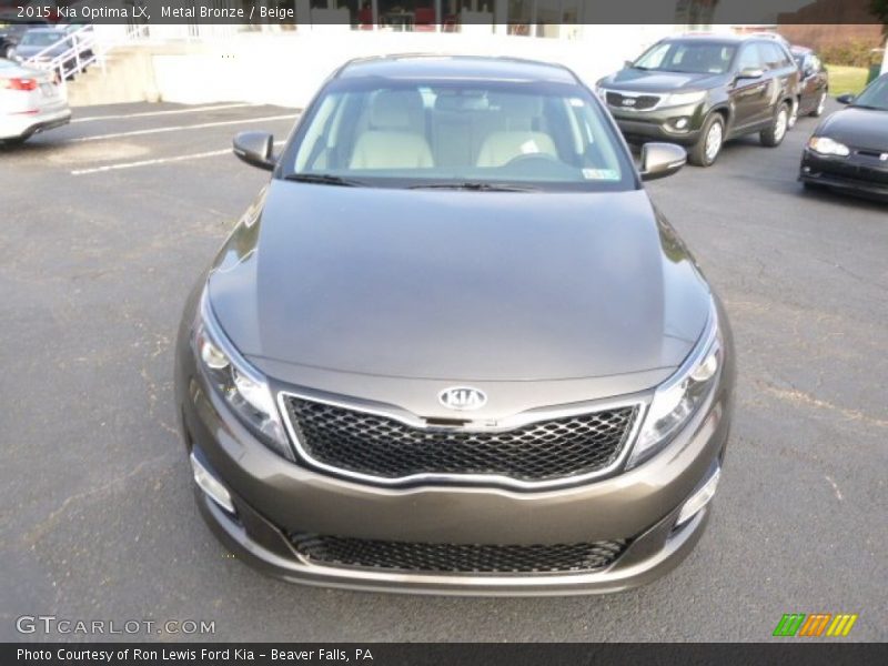 Metal Bronze / Beige 2015 Kia Optima LX