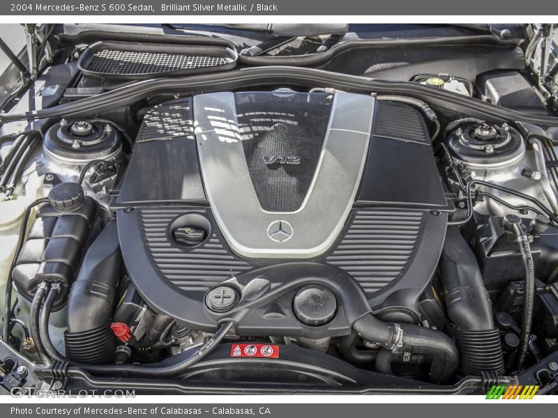  2004 S 600 Sedan Engine - 5.5 Liter Twin-Turbocharged SOHC 36-Valve V12