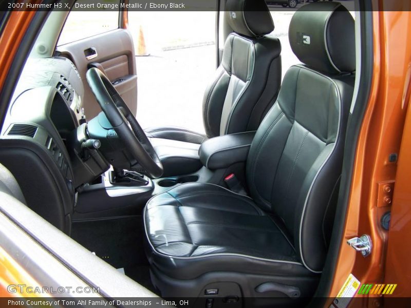 Desert Orange Metallic / Ebony Black 2007 Hummer H3 X