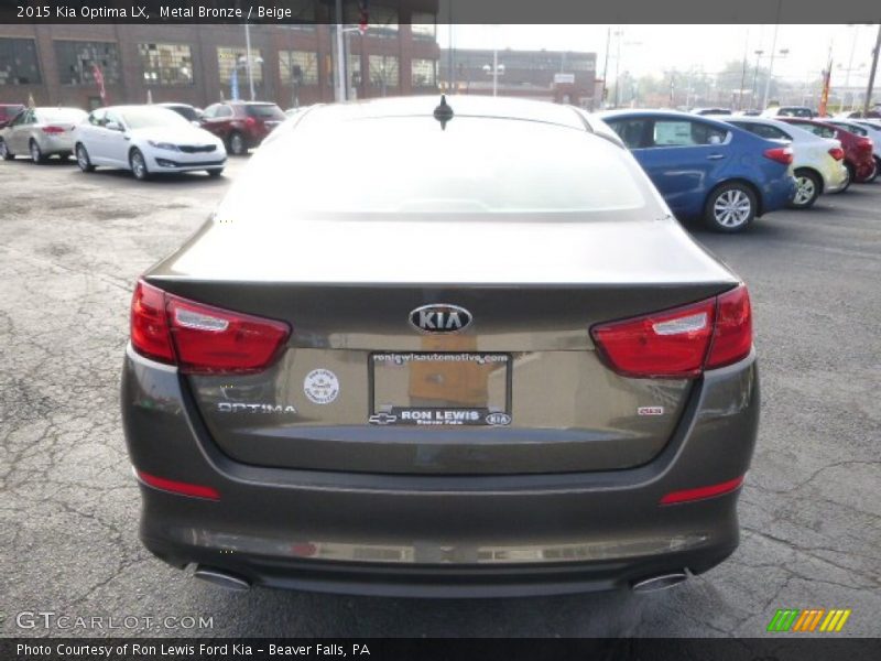 Metal Bronze / Beige 2015 Kia Optima LX