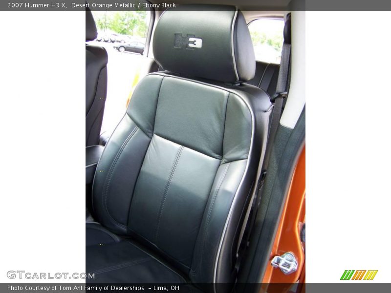 Desert Orange Metallic / Ebony Black 2007 Hummer H3 X