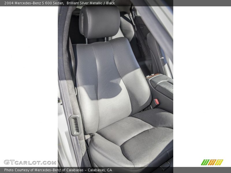 Brilliant Silver Metallic / Black 2004 Mercedes-Benz S 600 Sedan