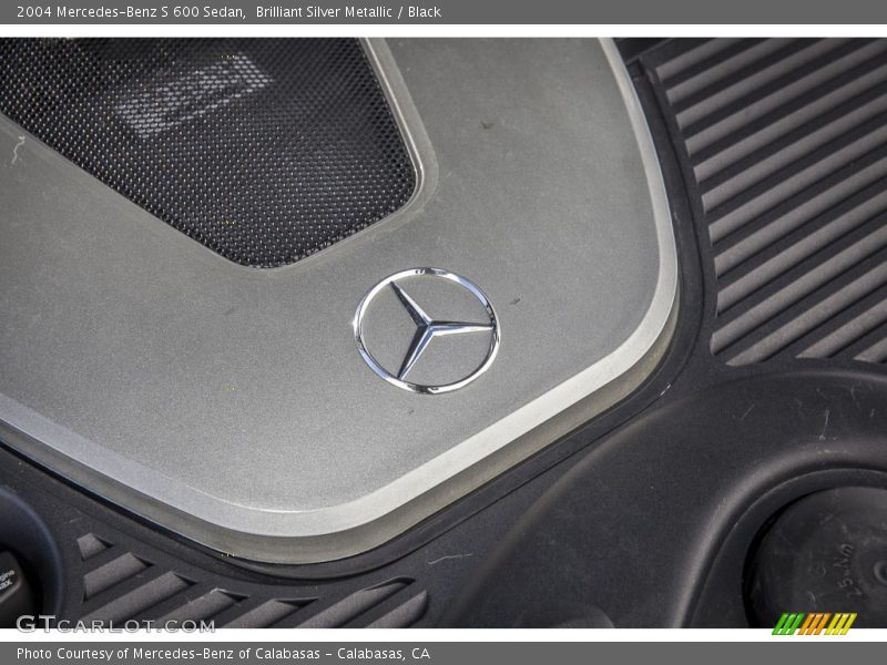 Brilliant Silver Metallic / Black 2004 Mercedes-Benz S 600 Sedan