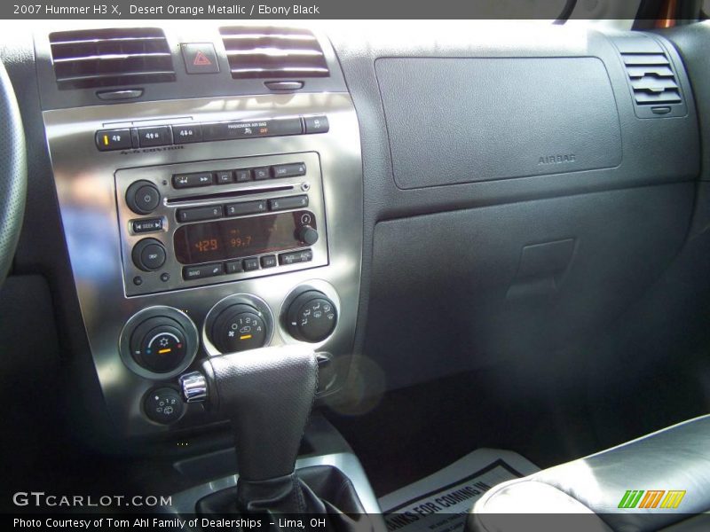 Desert Orange Metallic / Ebony Black 2007 Hummer H3 X