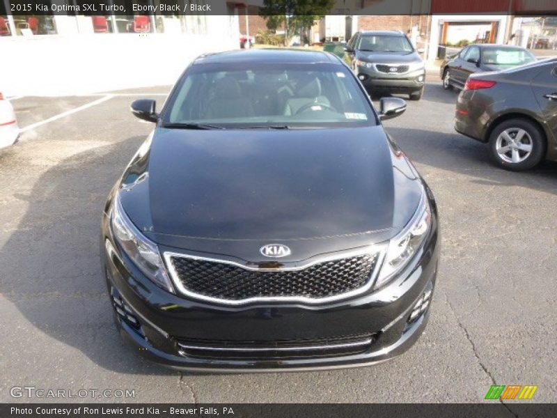 Ebony Black / Black 2015 Kia Optima SXL Turbo