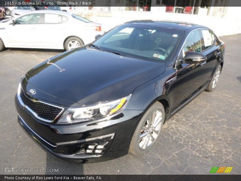Ebony Black / Black 2015 Kia Optima SXL Turbo