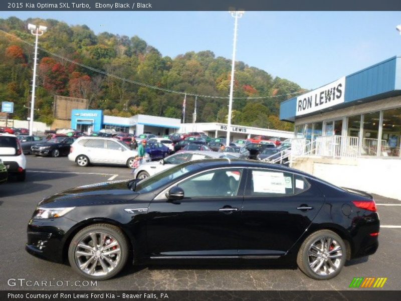 Ebony Black / Black 2015 Kia Optima SXL Turbo