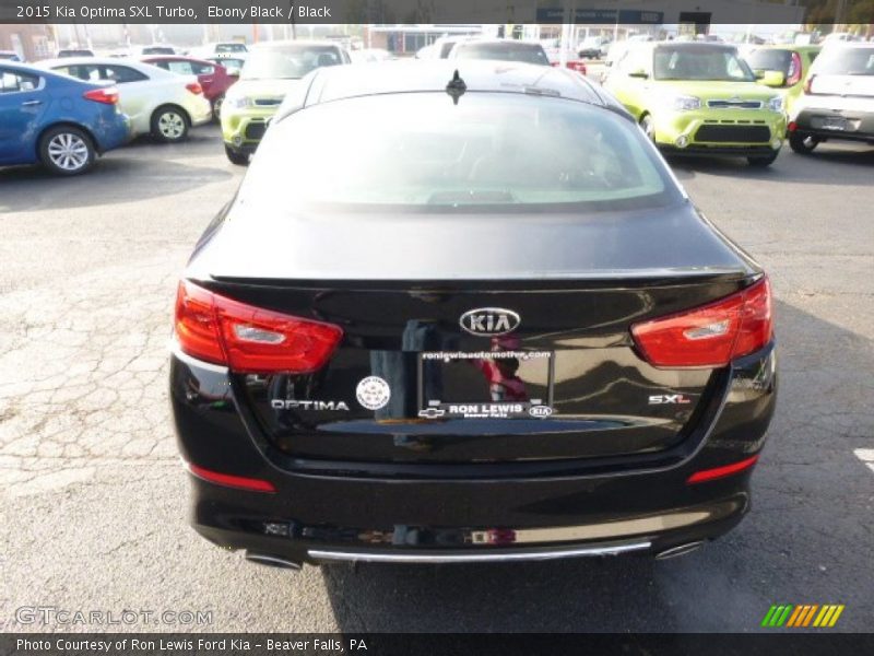 Ebony Black / Black 2015 Kia Optima SXL Turbo