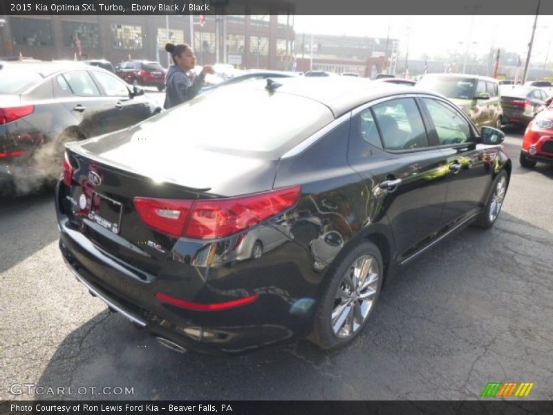 Ebony Black / Black 2015 Kia Optima SXL Turbo