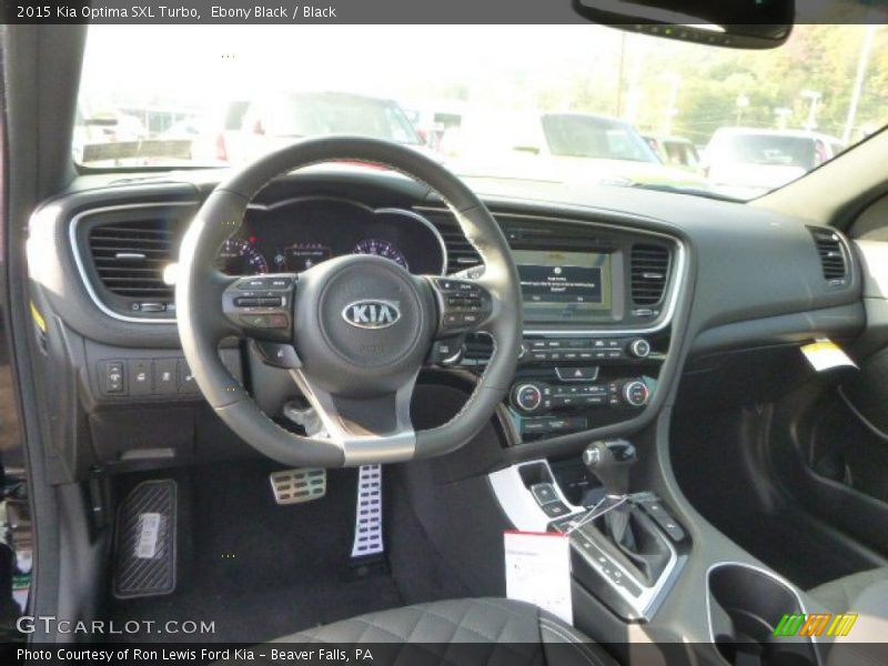 Ebony Black / Black 2015 Kia Optima SXL Turbo