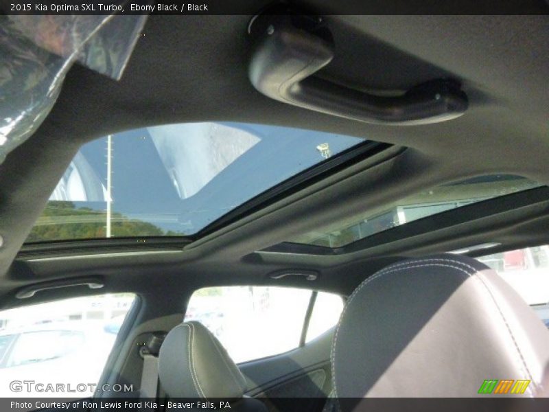 Ebony Black / Black 2015 Kia Optima SXL Turbo