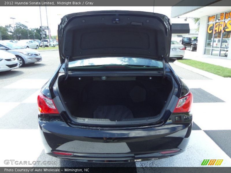 Midnight Black / Gray 2012 Hyundai Sonata Limited