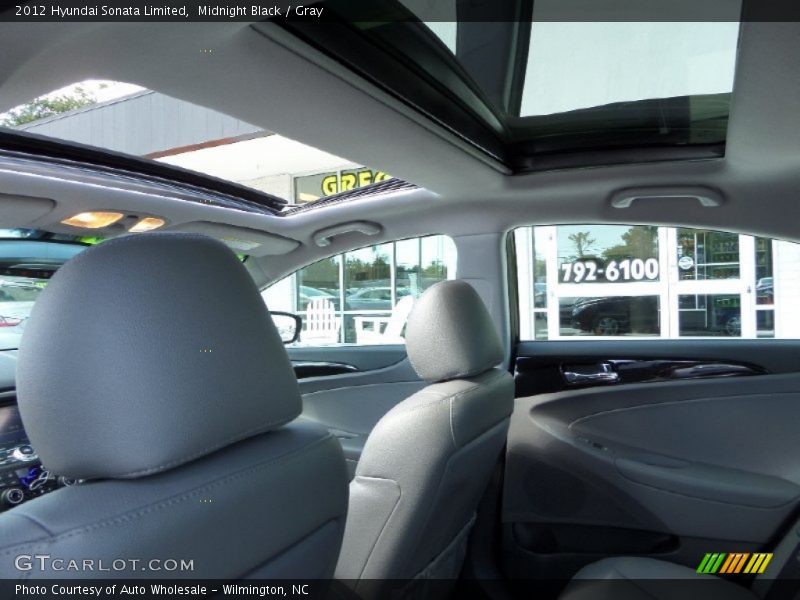Midnight Black / Gray 2012 Hyundai Sonata Limited