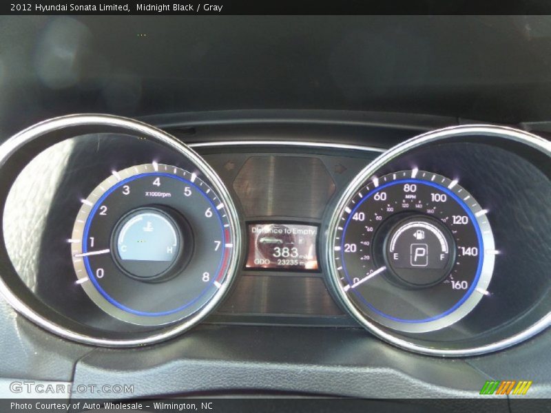 Midnight Black / Gray 2012 Hyundai Sonata Limited