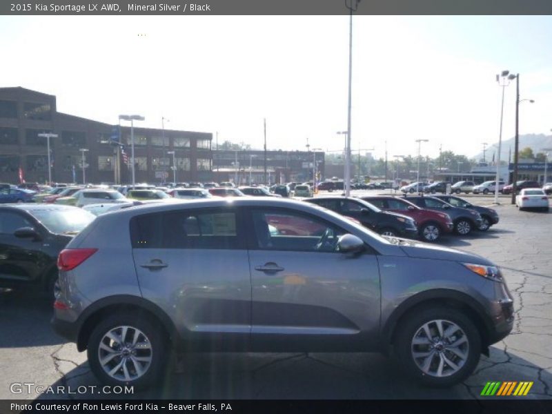 Mineral Silver / Black 2015 Kia Sportage LX AWD