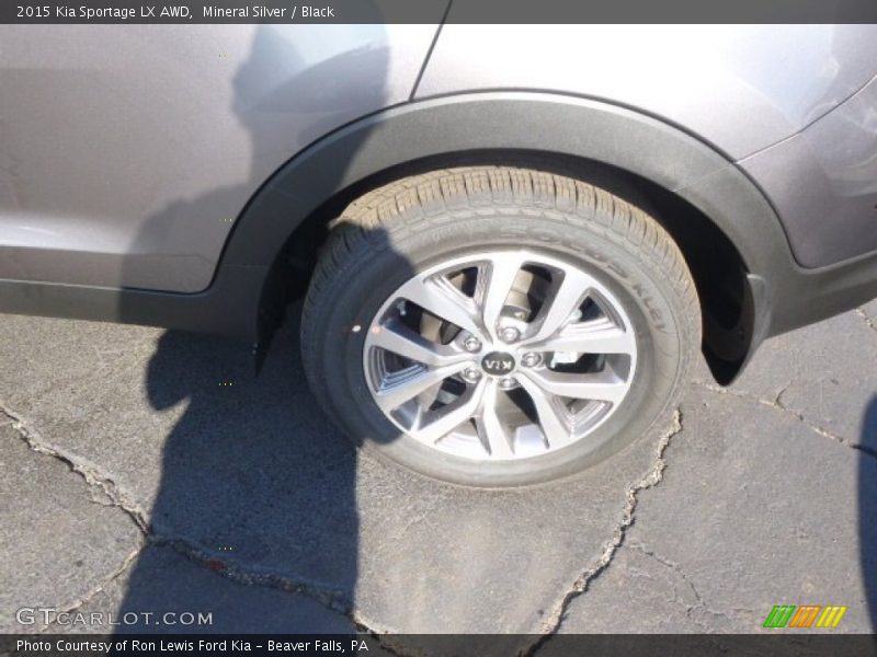Mineral Silver / Black 2015 Kia Sportage LX AWD