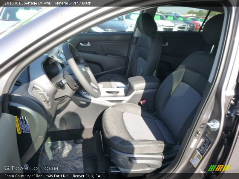 Mineral Silver / Black 2015 Kia Sportage LX AWD