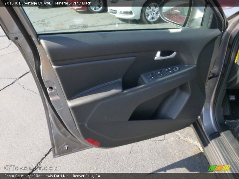 Mineral Silver / Black 2015 Kia Sportage LX AWD