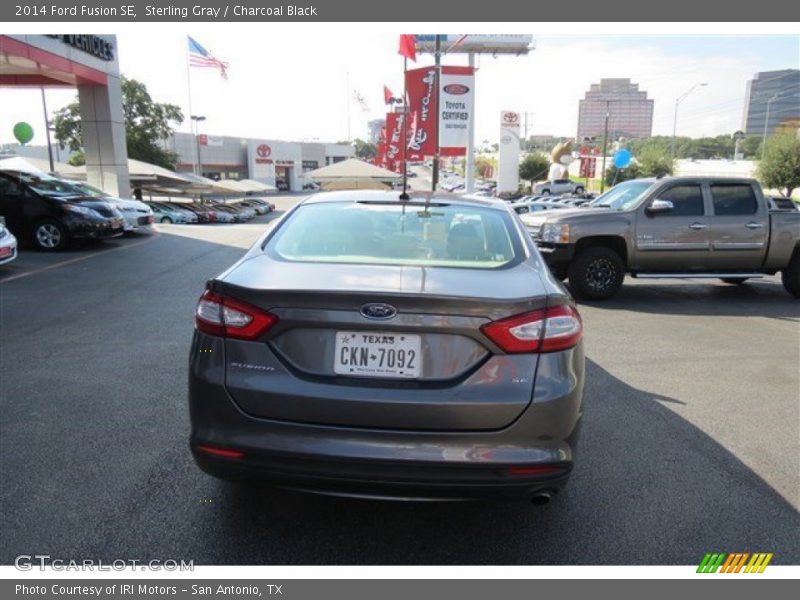 Sterling Gray / Charcoal Black 2014 Ford Fusion SE