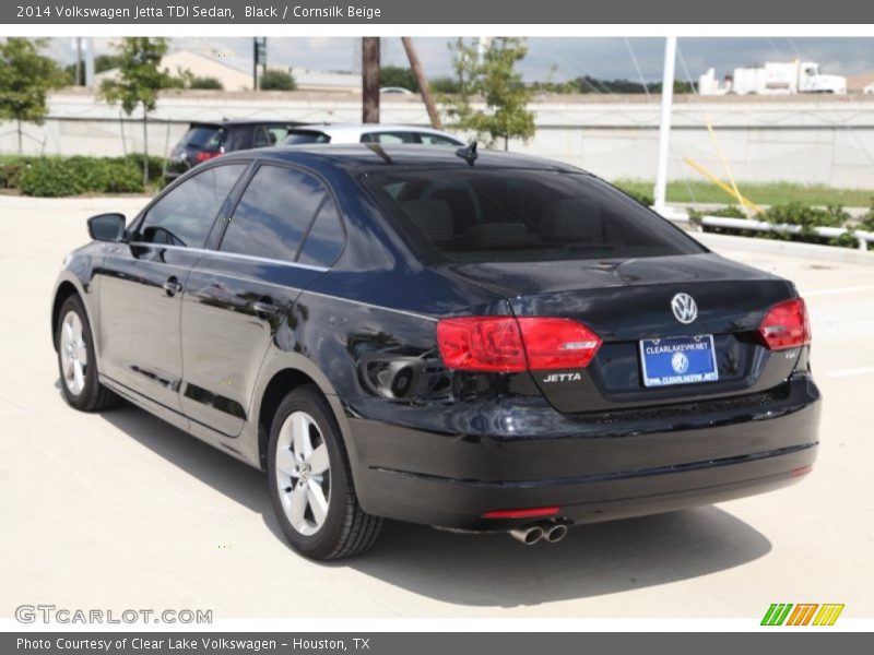 Black / Cornsilk Beige 2014 Volkswagen Jetta TDI Sedan