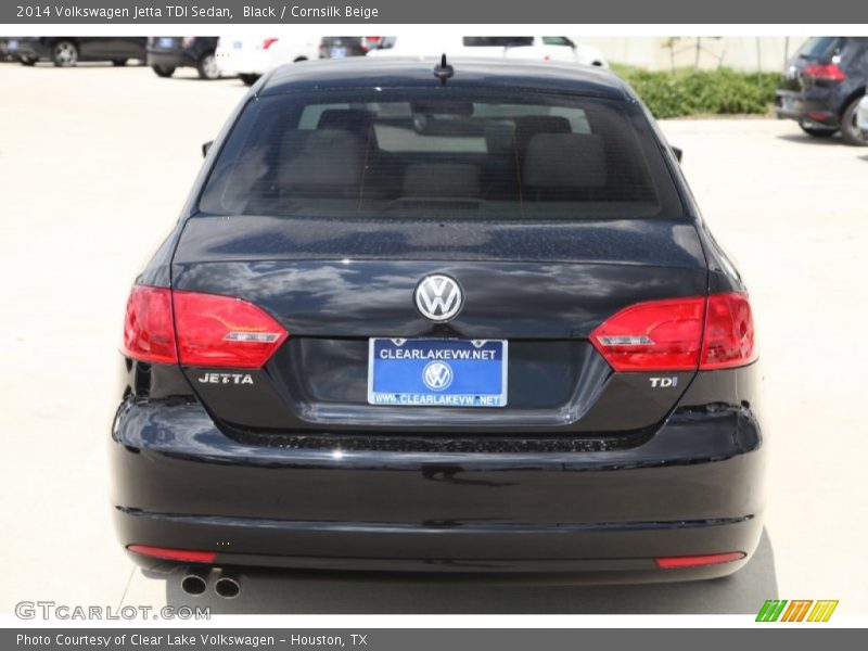 Black / Cornsilk Beige 2014 Volkswagen Jetta TDI Sedan